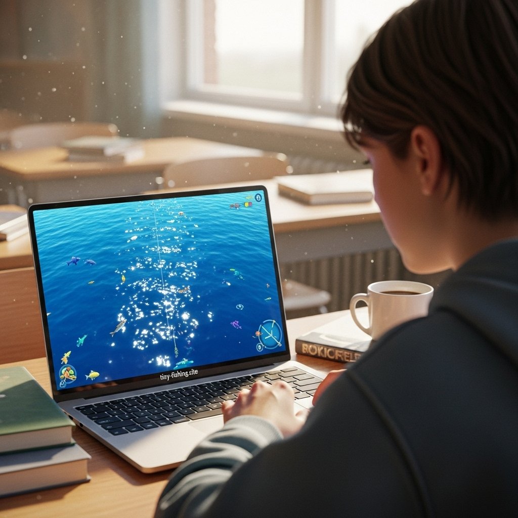 coolmathgames tiny fishing