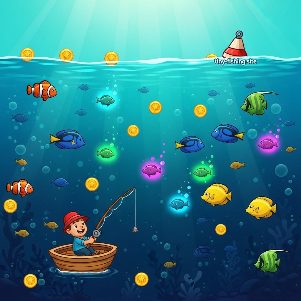 tiny fishing cool math games